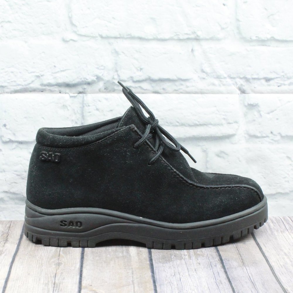 Sao Stacy Adams Dublin II Black Chukka Suede Lace Up Ankle Boots Size 9 M - Picture 2 of 10